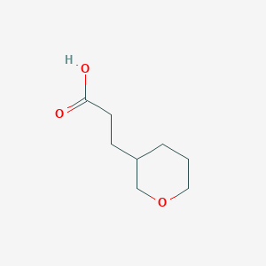 molecular formula C8H14O3 B2519638 3-(氧杂环-3-基)丙酸 CAS No. 1342572-49-9