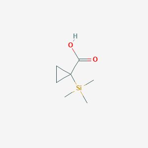 molecular formula C7H14O2Si B2519639 1-(Trimethylsilyl)cyclopropanecarboxylic acid CAS No. 31469-29-1