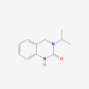 molecular formula C11H14N2O B2519646 3-(Propan-2-yl)-1,2,3,4-tetrahydroquinazolin-2-one CAS No. 142141-31-9