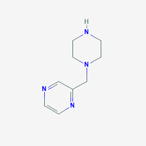 molecular formula C9H14N4 B2519649 2-(Piperazin-1-ylmethyl)pyrazine CAS No. 1083300-35-9