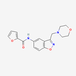 molecular formula C17H17N3O4 B2519656 N-{3-[(morpholin-4-yl)methyl]-1,2-benzoxazol-5-yl}furan-2-carboxamide CAS No. 2379983-65-8