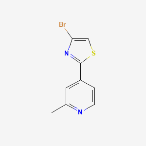 molecular formula C9H7BrN2S B2519673 4-Bromo-2-(2-methylpyridin-4-yl)-1,3-thiazole CAS No. 1593836-39-5