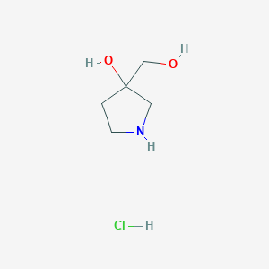 3-(Hydroxymethyl)pyrrolidin-3-ol hydrochloride