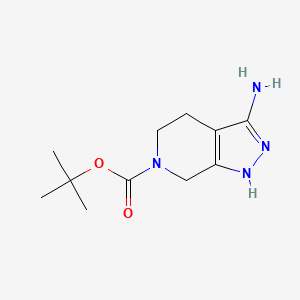 tert-butyl 3-amino-2H,4H,5H,6H,7H-pyrazolo[3,4-c]pyridine-6-carboxylate