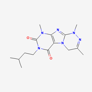 7-isopentyl-1,3,9-trimethyl-7,9-dihydro-[1,2,4]triazino[3,4-f]purine-6,8(1H,4H)-dione