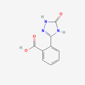 molecular formula C9H7N3O3 B2519711 2-(3-hydroxy-1H-1,2,4-triazol-5-yl)benzoic acid CAS No. 1247106-76-8
