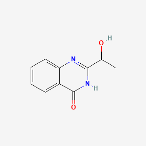 molecular formula C10H10N2O2 B2519729 2-(1-Hydroxyethyl)-4(3H)-quinazolinone CAS No. 42599-89-3