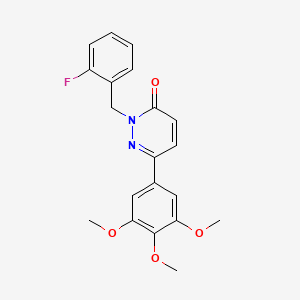 molecular formula C20H19FN2O4 B2519738 2-[(2-Fluorophenyl)methyl]-6-(3,4,5-trimethoxyphenyl)pyridazin-3-one CAS No. 899739-86-7