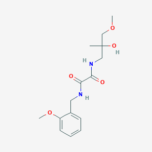 molecular formula C15H22N2O5 B2519757 N1-(2-hydroxy-3-methoxy-2-methylpropyl)-N2-(2-methoxybenzyl)oxalamide CAS No. 1334371-01-5