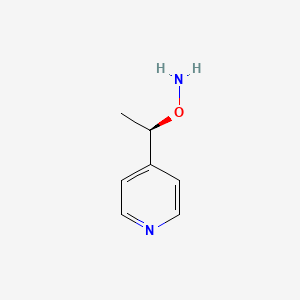 molecular formula C7H10N2O B2519765 O-[(1R)-1-Pyridin-4-ylethyl]hydroxylamine CAS No. 2247087-98-3