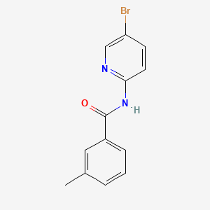 molecular formula C13H11BrN2O B2519776 N-(5-bromopyridin-2-yl)-3-methylbenzamide CAS No. 433258-90-3