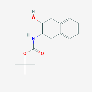 molecular formula C15H21NO3 B2519788 3-Tert-butoxycarbonylamino-1,2,3,4-tetrahydro-2-naphthalenol CAS No. 1824472-48-1