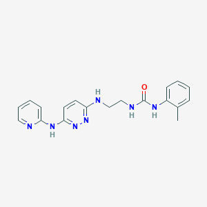 molecular formula C19H21N7O B2519799 1-(2-((6-(吡啶-2-基氨基)嘧啶-3-基)氨基)乙基)-3-(邻甲苯基)脲 CAS No. 1021223-23-3