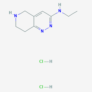 molecular formula C9H16Cl2N4 B2519806 N-Ethyl-5H,6H,7H,8H-pyrido[4,3-c]pyridazin-3-amine dihydrochloride CAS No. 2126162-01-2