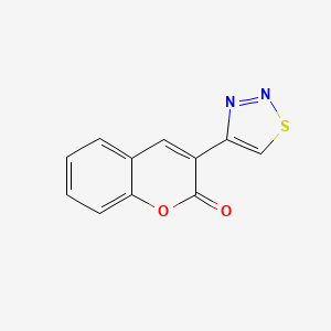 molecular formula C11H6N2O2S B2519814 3-(1,2,3-thiadiazol-4-yl)-2H-chromen-2-one CAS No. 215811-73-7