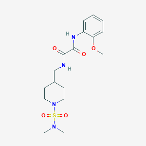 molecular formula C17H26N4O5S B2519862 N1-((1-(N,N-dimethylsulfamoyl)piperidin-4-yl)methyl)-N2-(2-methoxyphenyl)oxalamide CAS No. 2034357-41-8