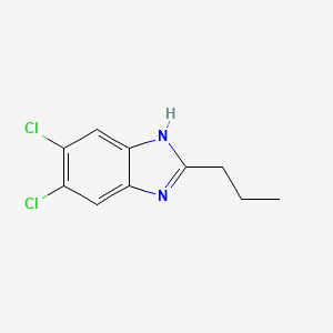 molecular formula C10H10Cl2N2 B2519901 5,6-Dichloro-2-propyl-1H-benzo[d]imidazole CAS No. 176949-20-5