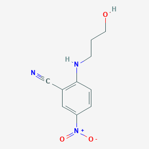 2-[(3-Hydroxypropyl)amino]-5-nitrobenzonitrile