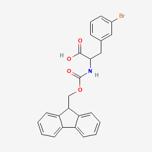 molecular formula C24H20BrNO4 B2519975 Fmoc-D-phe(3-Br)-OH CAS No. 1105045-66-6; 220497-48-3; 220497-81-4