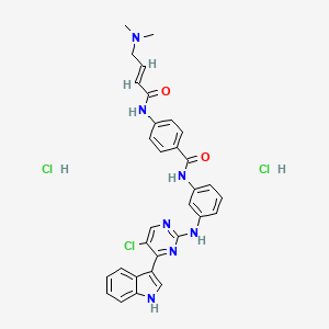 molecular formula C31H30Cl3N7O2 B2520054 THZ1 Dihydrochloride 