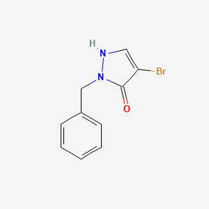 molecular formula C10H9BrN2O B2520190 1-benzyl-4-bromo-1H-pyrazol-5-ol CAS No. 1881321-67-0