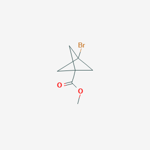 molecular formula C7H9BrO2 B2520264 Methyl 3-bromobicyclo[1.1.1]pentane-1-carboxylate CAS No. 83249-14-3