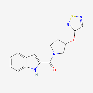 (3-((1,2,5-thiadiazol-3-yl)oxy)pyrrolidin-1-yl)(1H-indol-2-yl)methanone