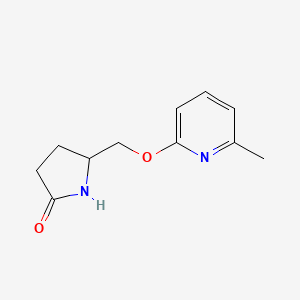 5-{[(6-Methylpyridin-2-yl)oxy]methyl}pyrrolidin-2-one
