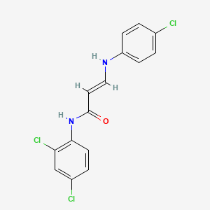 3-(4-chloroanilino)-N-(2,4-dichlorophenyl)acrylamide