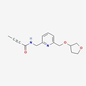 N-[[6-(Oxolan-3-yloxymethyl)pyridin-2-yl]methyl]but-2-ynamide