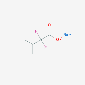 molecular formula C5H7F2NaO2 B2520316 sodium 2,2-difluoro-3-methylbutanoate CAS No. 2378501-08-5