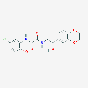 molecular formula C19H19ClN2O6 B2520320 N-(5-chloro-2-methoxyphenyl)-N'-[2-(2,3-dihydro-1,4-benzodioxin-6-yl)-2-hydroxyethyl]ethanediamide CAS No. 2034242-51-6