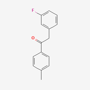 molecular formula C15H13FO B2520409 2-(3-Fluorophenyl)-1-(p-tolyl)ethanone CAS No. 1152812-07-1