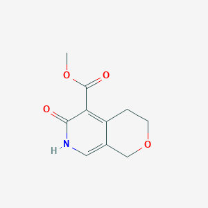 molecular formula C10H11NO4 B2520411 methyl 6-oxo-1H,3H,4H,6H,7H-pyrano[3,4-c]pyridine-5-carboxylate CAS No. 2091656-37-8