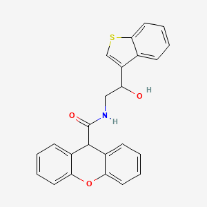 molecular formula C24H19NO3S B2520446 N-[2-(1-benzothiophen-3-yl)-2-hydroxyethyl]-9H-xanthene-9-carboxamide CAS No. 2097889-75-1