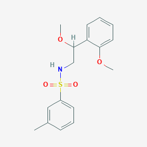 molecular formula C17H21NO4S B2520620 N-(2-methoxy-2-(2-methoxyphenyl)ethyl)-3-methylbenzenesulfonamide CAS No. 1788558-44-0