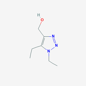 molecular formula C7H13N3O B2520633 (diethyl-1H-1,2,3-triazol-4-yl)methanol CAS No. 1267385-57-8