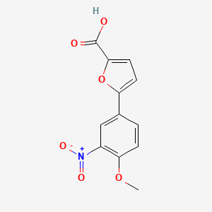 molecular formula C12H9NO6 B2520640 5-(4-Methoxy-3-nitrophenyl)furan-2-carboxylic acid CAS No. 843626-86-8