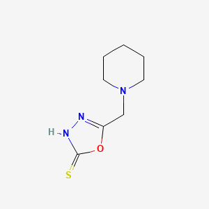 B2520699 5-(Piperidin-1-ylmethyl)-1,3,4-oxadiazole-2-thiol CAS No. 160484-55-9