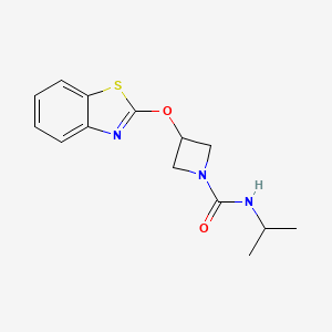 3-(benzo[d]thiazol-2-yloxy)-N-isopropylazetidine-1-carboxamide