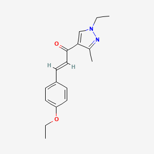 (2E)-3-(4-ethoxyphenyl)-1-(1-ethyl-3-methyl-1H-pyrazol-4-yl)prop-2-en-1-one