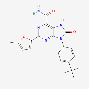 9-(4-tert-butylphenyl)-2-(5-methylfuran-2-yl)-8-oxo-7H-purine-6-carboxamide