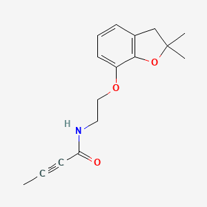 N-[2-[(2,2-Dimethyl-3H-1-benzofuran-7-yl)oxy]ethyl]but-2-ynamide