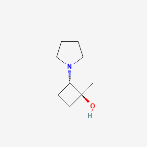 (1S,2S)-1-Methyl-2-(pyrrolidin-1-yl)cyclobutan-1-ol