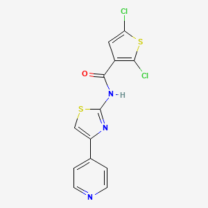 2,5-dichloro-N-(4-(pyridin-4-yl)thiazol-2-yl)thiophene-3-carboxamide