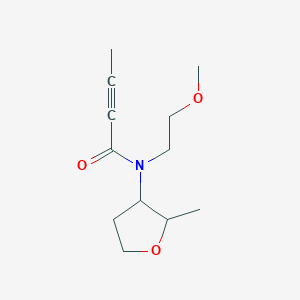 molecular formula C12H19NO3 B2520745 N-(2-Methoxyethyl)-N-(2-methyloxolan-3-yl)but-2-ynamide CAS No. 2411270-46-5