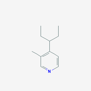 molecular formula C11H17N B2520758 4-(1-Ethyl-propyl)-3-methyl-pyridine CAS No. 865074-54-0