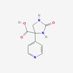 2-Oxo-4-pyridin-4-ylimidazolidine-4-carboxylic acid