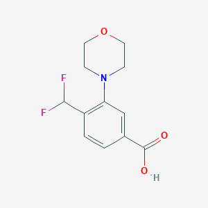 4-(Difluoromethyl)-3-morpholin-4-ylbenzoic acid