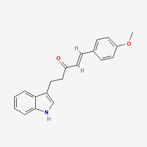 (E)-5-(1H-indol-3-yl)-1-(4-methoxyphenyl)pent-1-en-3-one